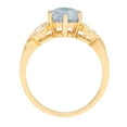 thumbnail image 1 of 1.72 ct Round Cut Natural Sky Blue Topaz Three-Stone Engagement Ring for Women in 18K Yellow Gold, 1 of 2