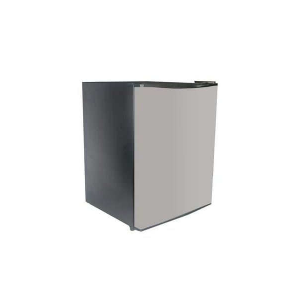 1.72 cu ft. Compact Refrigerator, Stainless Steel & Black