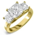 thumbnail image 1 of 1.75 Carats Princess Cut Past Present Future 3 Stone Diamond Ring, 1 of 1