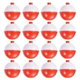 thumbnail image 1 of Uxcell 1.75" Fishing Bobbers 16 Pack Plastic Push Button Round Fishing Float, 1 of 7