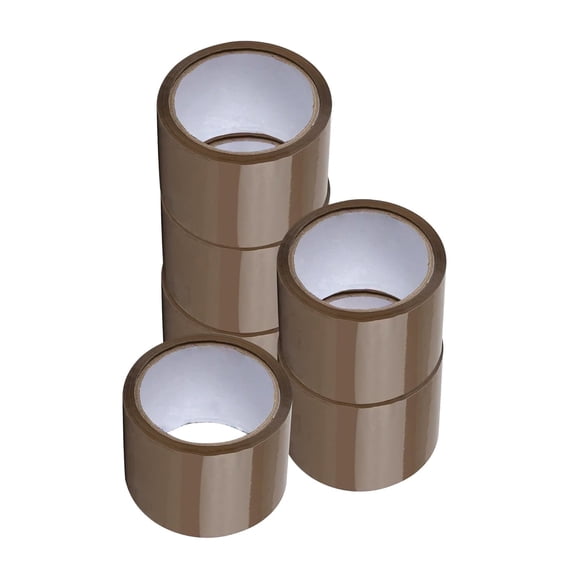 SSBM 2.83 Inch x 110 Yards (330 Feet) Tan Adhesive Carton Sealing Tape, 1.75 Mil Thick, 48 Rolls