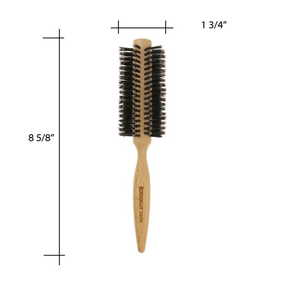 1.75" Nylon and Natural Bristle Round Hair Brush for Styling