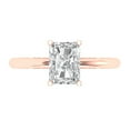thumbnail image 1 of 1.75 ct Radiant Cut Moissanite Solitaire Engagement Ring for Women in 18K Rose Gold, 1 of 5