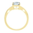 thumbnail image 1 of 1.75 ct Radiant Cut Natural Aquamarine Solitaire Engagement Ring for Women in 18K Yellow Gold, 1 of 2
