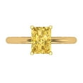 thumbnail image 1 of 1.75 ctw Solitaire Anniversary Ring for Women | Radiant Cut Natural Citrine | Hyperallergenic Solid 14K Yellow Gold, 1 of 5