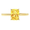 thumbnail image 1 of 1.75 ct Radiant Cut Natural Citrine Solitaire 14K Yellow Gold Womens Engagement Ring, 1 of 3
