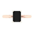 thumbnail image 1 of Solitaire Engagement Ring for Women - 1.75ct Natural Onyx in 14K Rose Gold Promise Ring, 1 of 8