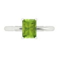 thumbnail image 1 of Solitaire Engagement Ring for Women - 1.75ct Natural Peridot in 14K White Gold Promise Ring, 1 of 5