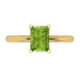 thumbnail image 1 of Solitaire Engagement Ring for Women - 1.75ct Natural Peridot in 14K Yellow Gold Promise Ring, 1 of 5