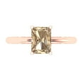 thumbnail image 1 of Clara Pucci 14K Rose Gold 1.75ct YellowMoissanite Solitaire Ring for Women, 1 of 7