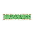 thumbnail image 1 of 1.75 ctw Wedding Band for Women - 14K Rose Gold Simulated Green Diamond Stackable Eternity Ring, 1 of 6