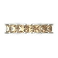 thumbnail image 1 of 1.75 ctw Wedding Band for Women - 14K White Gold Yellow Moissanite Stackable Eternity Ring, 1 of 6