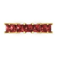 thumbnail image 1 of 1.75 ctw Wedding Band for Women - 14K Yellow Gold Natural Garnet Stackable Eternity Ring, 1 of 6