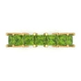thumbnail image 1 of 1.75 ctw Wedding Band for Women - 14K Yellow Gold Natural Peridot Stackable Eternity Ring, 1 of 6