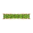 thumbnail image 1 of 1.75 ctw Wedding Band for Women - 18K Rose Gold Natural Peridot Stackable Eternity Ring, 1 of 6