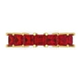 thumbnail image 1 of 1.75 ctw Wedding Band for Women - 18K Yellow Gold Simulated Ruby Stackable Eternity Ring, 1 of 6