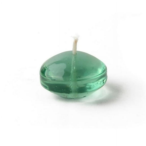1.75 in. Clear Gel Floating Candles, Aqua - 12 Piece per Box