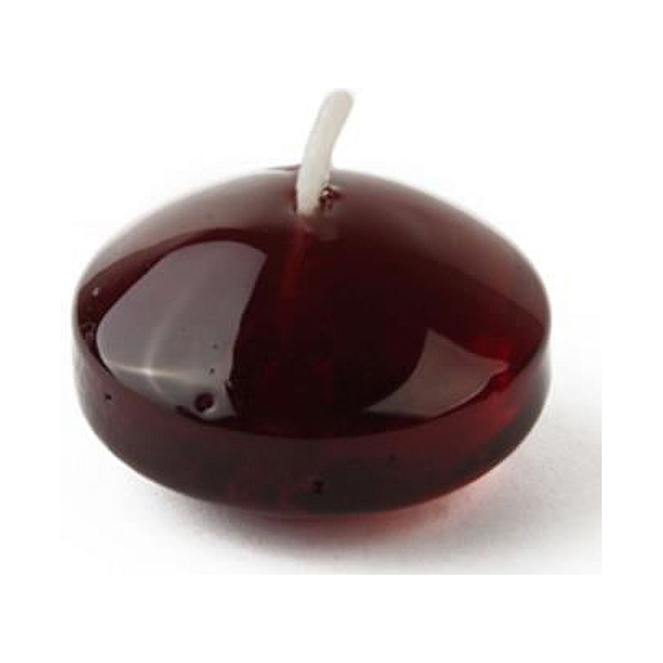 1.75 in. Clear Gel Floating Candles, Brown 12 Piece per Box