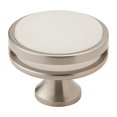 thumbnail image 1 of 1.75 in. Frosted Acrylic Oberon Cabinet Knob, Satin Nickel, 1 of 1