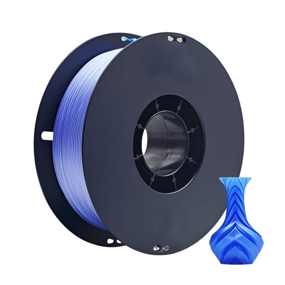 1.75 mm 8 in. Plastic 3D Printer Filament PLA Material No-Tangling For 3D Printing, 1 KG (Blue, Purple)
