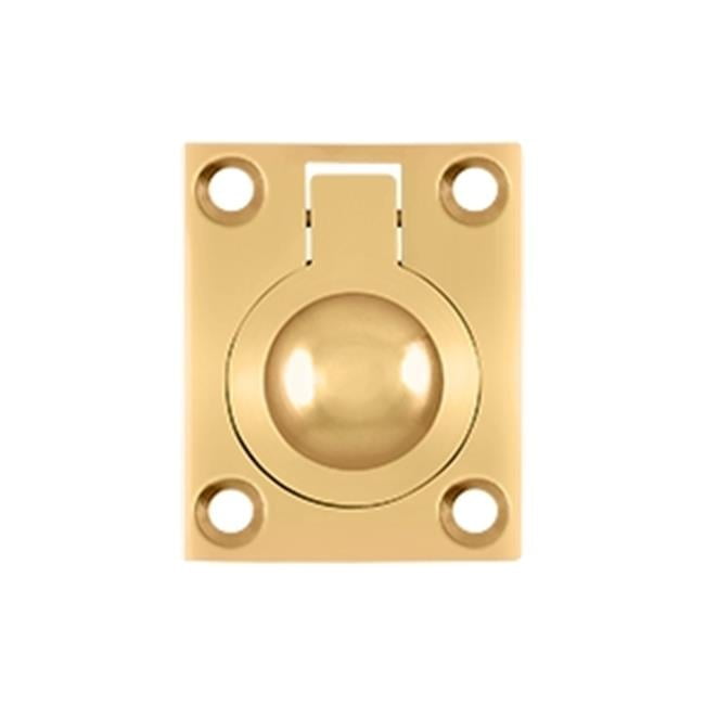 1.75 x 1.37 in. Flush Ring Pull, Lifetime
