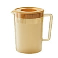 thumbnail image 1 of 1.75L Transparent Cold Water Pitcher with Lid for Refrigerator Storage, Versatile Beverage Container for Iced Tea and Lemonade, Durable Plastic Drink Dispenser for Kitchen and Party Use, 1 of 6