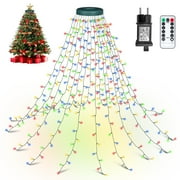 6FT Tree Light String With Remote Control,Outdoor Waterproof LED Decorative Lighting,Warm Light Atmosphere Decorative Light String Waterfall Light,for Patio Garden Pathway Walkway Yard Lawn