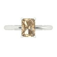 thumbnail image 1 of 1.75 ct Radiant Cut Yellow Moissanite Solitaire 18K White Gold Womens Engagement Ring, 1 of 4