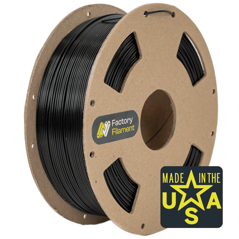1.75mm Black PLA 3D Printer Filament, 1 KG Spool, Dimensional Accuracy +/- 0.02 mm, 3D Printing Filament