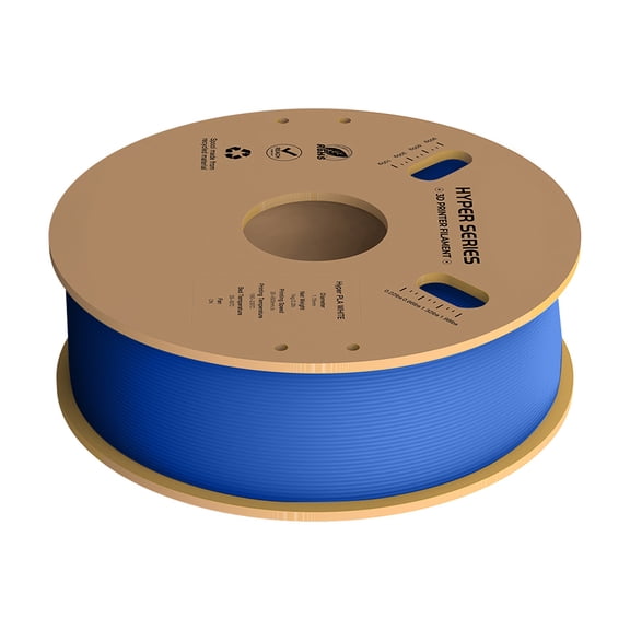 1.75mm  Hyper PLA  Filament 1.75mm High Fluidity High Speed 3D Printing Material Stable Extrusion Spool Dimensional 1KG2.2lb Accuracy +/-0.03mm Standard 1 Roll - Grey