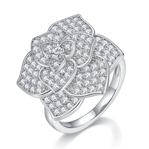 1.76 Carat Sparkling Moissanite Ring for Women S925 Sterling Silver Lab Created Diamond Engagement Ring Anniversary Promise Fashion Luxury Suitable for Daily Wear Wedding Birthday