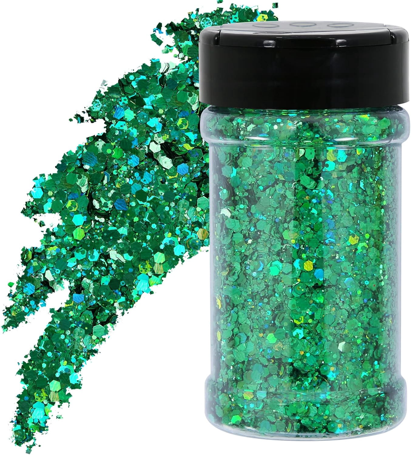 1.76 OZ Silver Holographic Nail Glitter Mix Chunky Glitter 50g Bottle ...