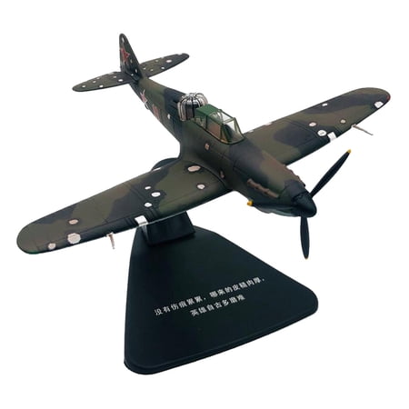 1/76 Scale Models Attacker Aircraft WW2 Airforce Plane Model Desk