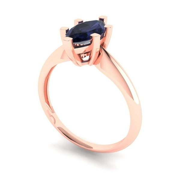 1.76ct Round Cut Blue Moissanite 18k Yellow Gold Engraving Statement Bridal Wedding Halo Designer Ring Size 6.25