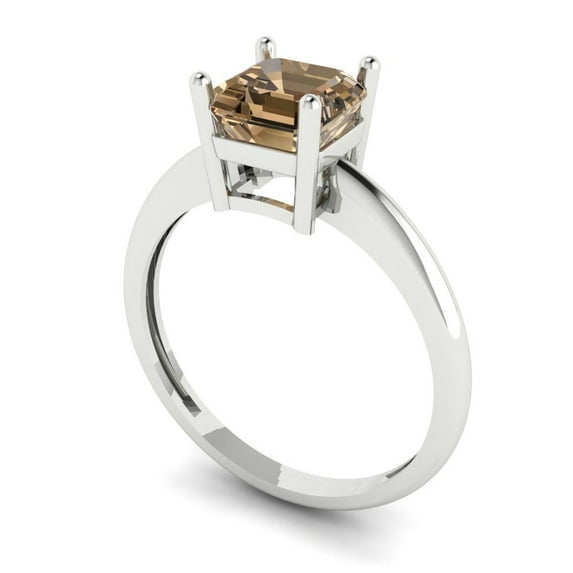 1.76ct Round Cut Clear Moissanite 18k Pink Rose Gold Engraving Statement Bridal Wedding Halo Designer Ring Size 9