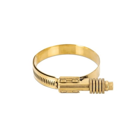 1.77-2.60 in. Constant Tension Worm Gear Clamp, Gold