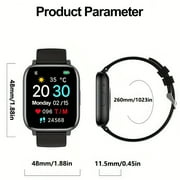 NOBRAND 1.77-inch Smart Sports Watch, Supports Wireless Calling/receiving And Multiple Sports Modes, Sedentary Reminder, Weather Forecast, Message Notification, Multi-sports Mode, Suitable for Android And fo