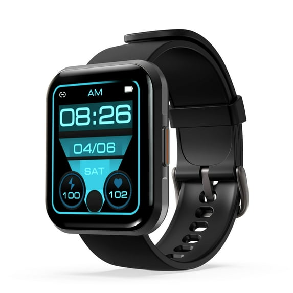 1.78'' Smart Watch with Monitor, IP68 Waterproof Fitness Smartwatch, Touch Screen, Compatible with Various Mobile Phone Devices, Black