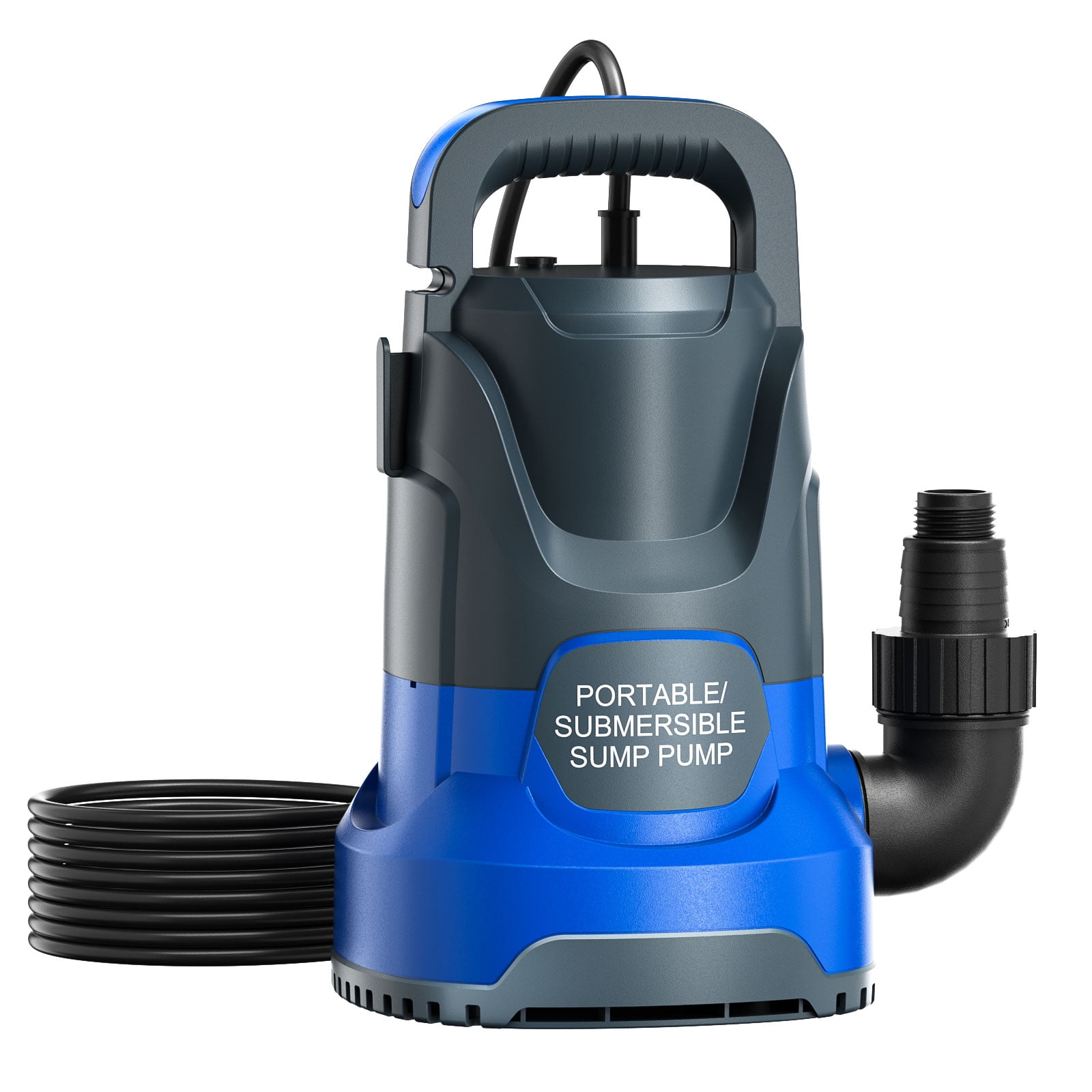 Versatile Basement 1.7HP 7000GPH Submersible Sump Pump, Versatile Portable Water Removal ...