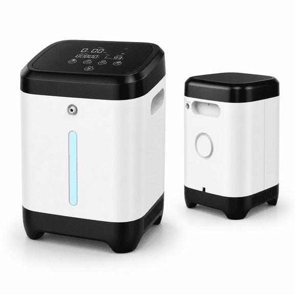 1-7L Continuous Tube Machine 93% Out Portable OXYO2 Concentrator for Home Use,Lightweight Machine,Ideal for Home and Trip