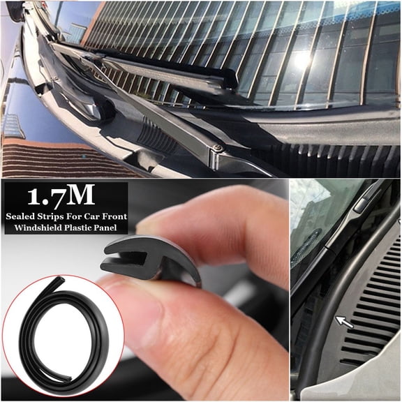 Car Ageing Rubber Seal Under Front Windshield Panel Sealed Trim Moulding Strips