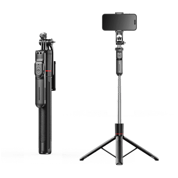 1.7M Selfie Stick Tripod – 30cm Compact Storage, 360° Rotation for Selfies/Live Streams/VLOGs (Stable Tripod Base)