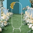 thumbnail image 1 of 1.7M Wedding Balloon Arched Decorative Stand Rack Arch Backdrop Stand Gold, 1 of 12