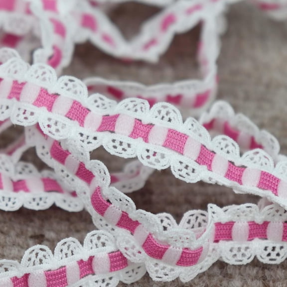 1.7cm Width Stretchy Lace Trim Elastic Band for DIY Handmade Craft Decoration Sewing Accessories