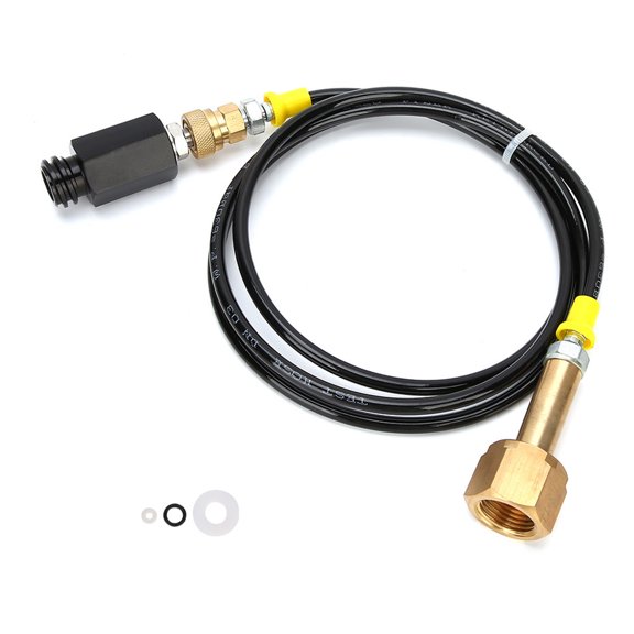 1.7m CGA320 Thread CO2 Soda External Hose Adapter Kit for Kitchen Soda Water Cylinder Bucket