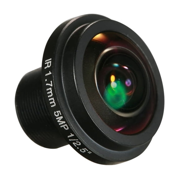 1.7mm Fisheye Lens HD 5.0 Megapixel  Mount 1/2.5" F2.0 For CCTV IP Camera 180 Degree Wide Angle Panoramic CCTV Camera Lens