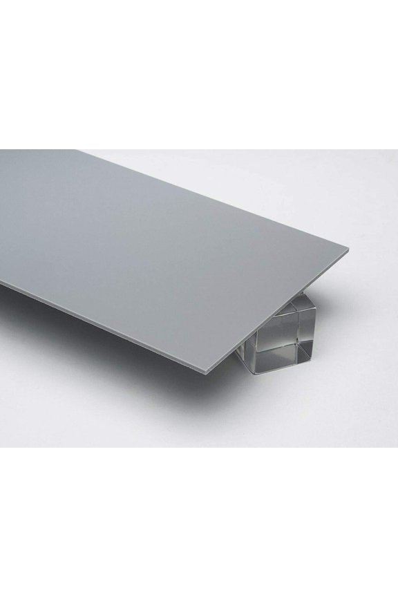 1/8" (0.118") Solid Grey Acrylic Plexiglass Sheet 12"x12" Cast 3mm Thick AZM