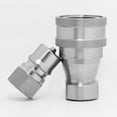 thumbnail image 1 of 1/8 1/4 3/8 1/2 3/4 1 1-1/2 1-1/4 2 BSP close type peneumatic hydraulic quick Coupler Hydraulic Quick Connector Stainless Steel, 1 of 4