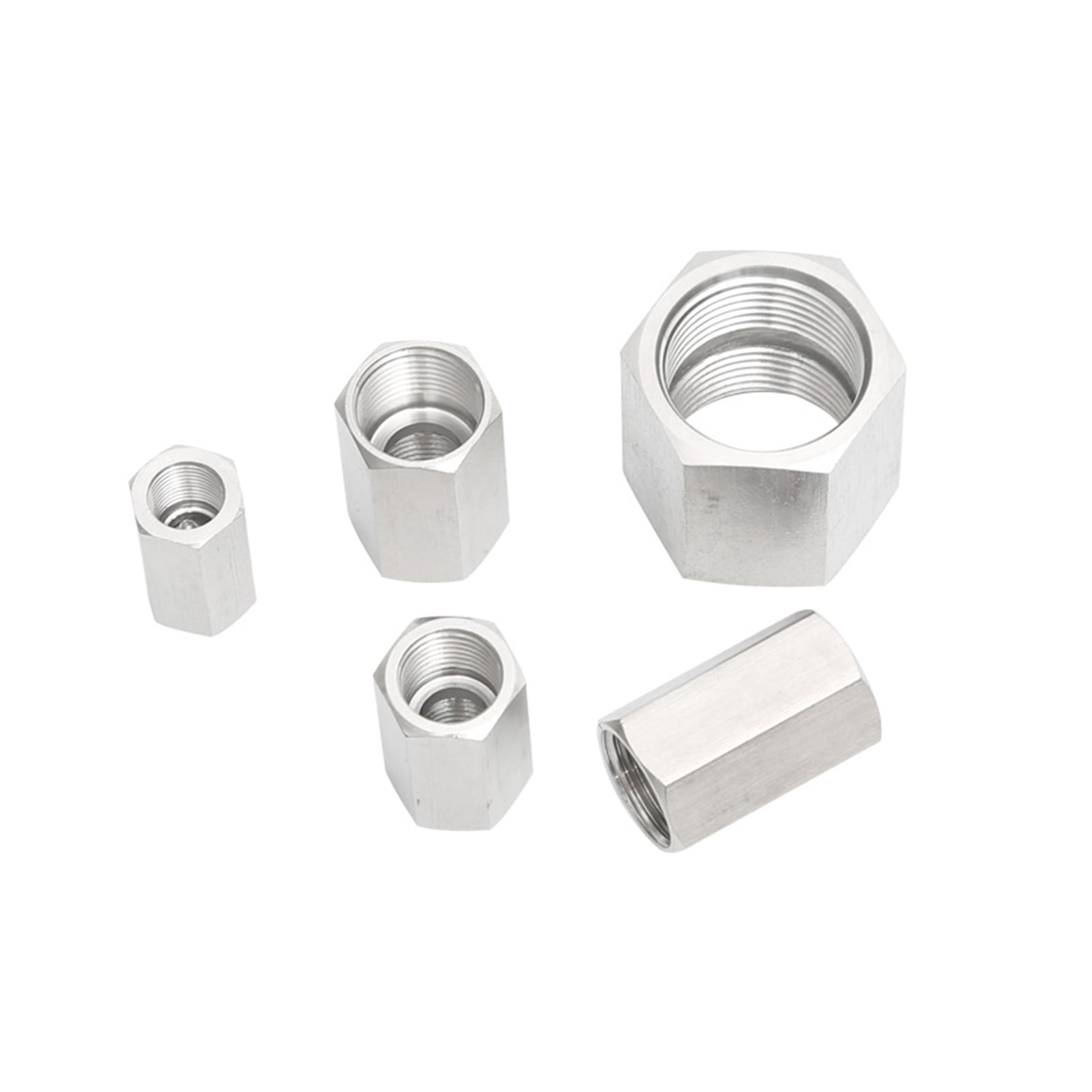Raccordo Tubo Saldato In Acciaio Inox 304 – Maschio BSP 1/8 1/4 3/8 1/2 3/4 (2 Pezzi) - Foto 2
