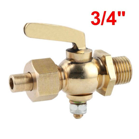 1/8" 1/4" 3/8" 1/2" 3/4" External Thread Bronze Brass Handle Faucet Small Cock Tap Water Atmospheric Pressure Copper Valve